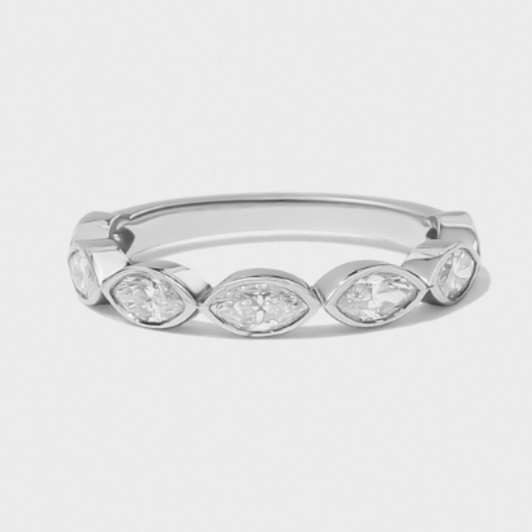 Bezel Set Marquise Band