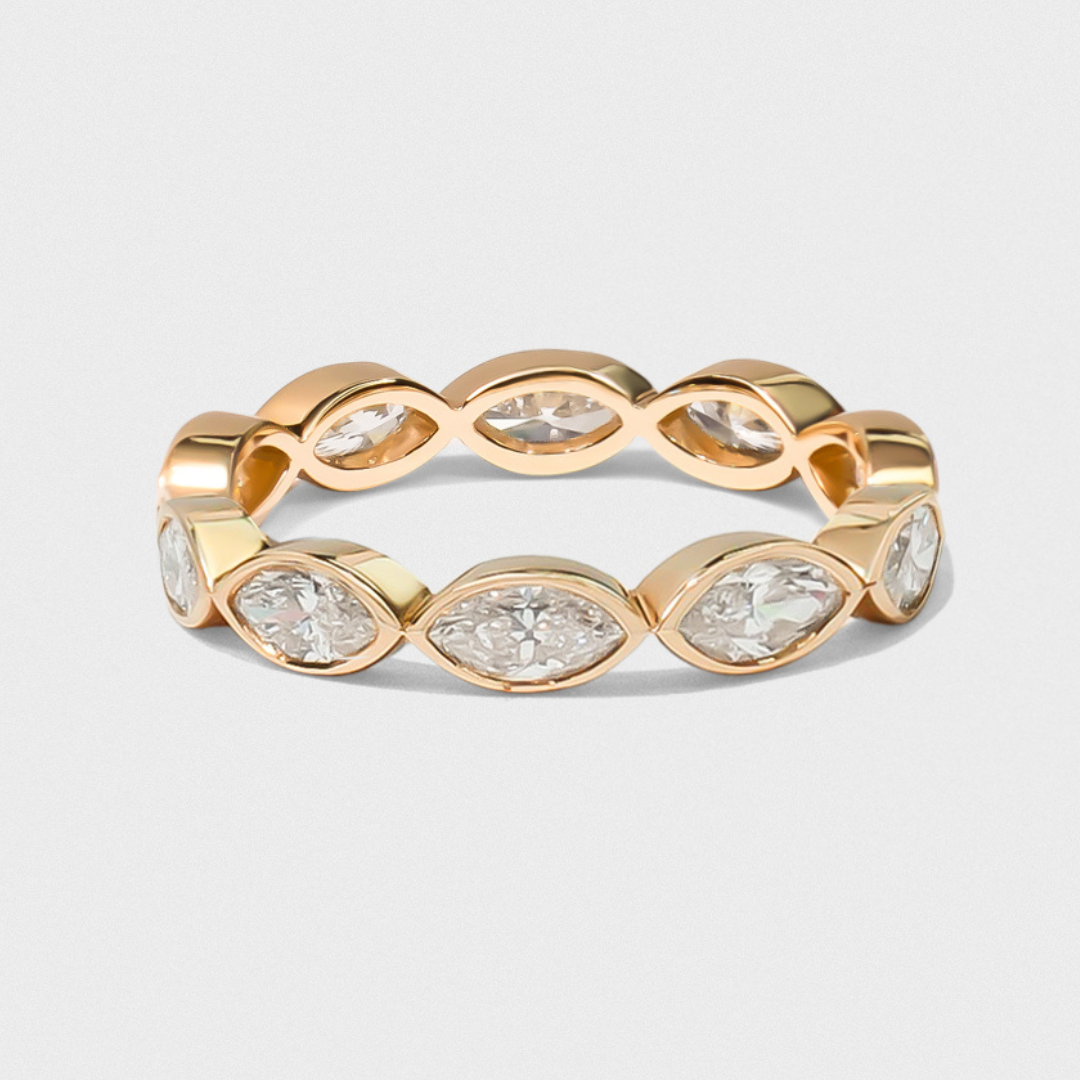 Bezel Set Marquise Band