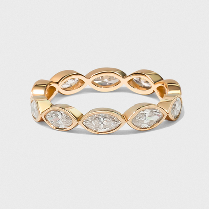 Bezel Set Marquise Band