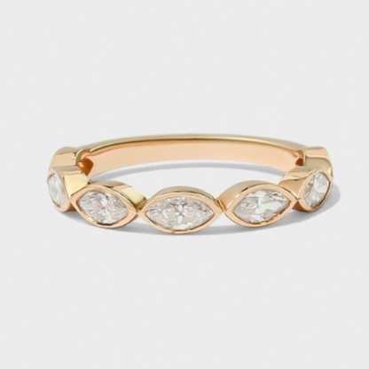 Bezel Set Marquise Band