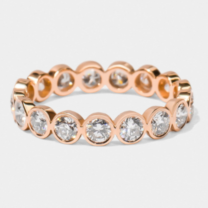 Bezel Set Round Diamond Band