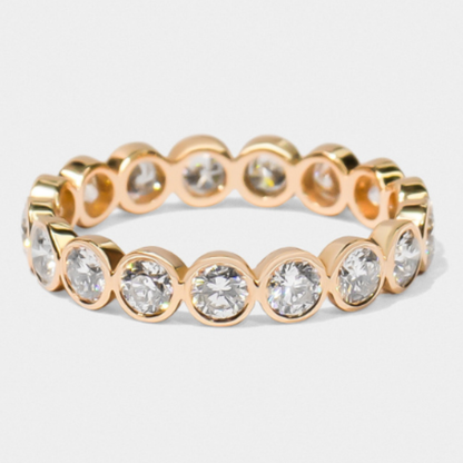 Bezel Set Round Diamond Band