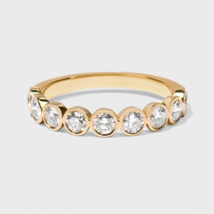 Bezel Set Round Diamond Band