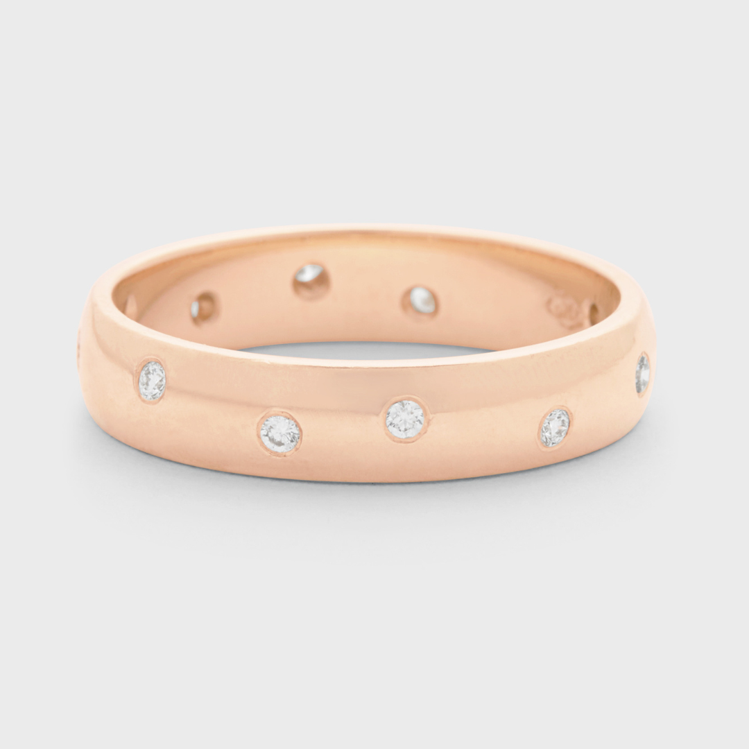 Burnished Diamond Band