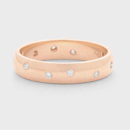 Burnished Diamond Band