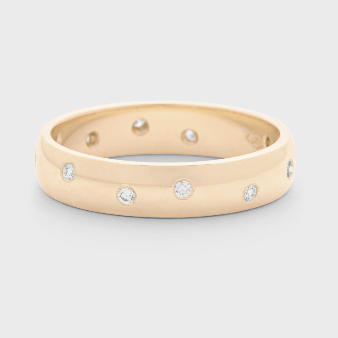 Burnished Diamond Band