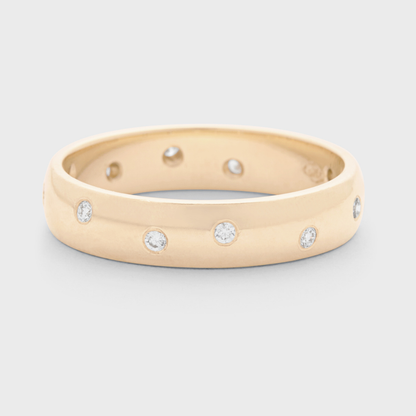 Burnished Diamond Band
