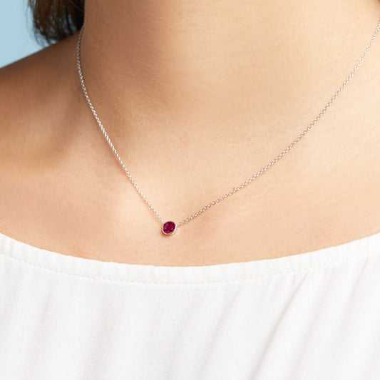 Gemstone Classic Bezel Pendant