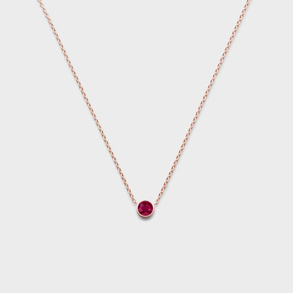 Gemstone Classic Bezel Pendant