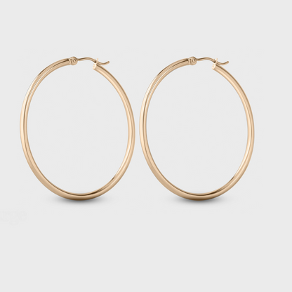Classic Gold Hoops