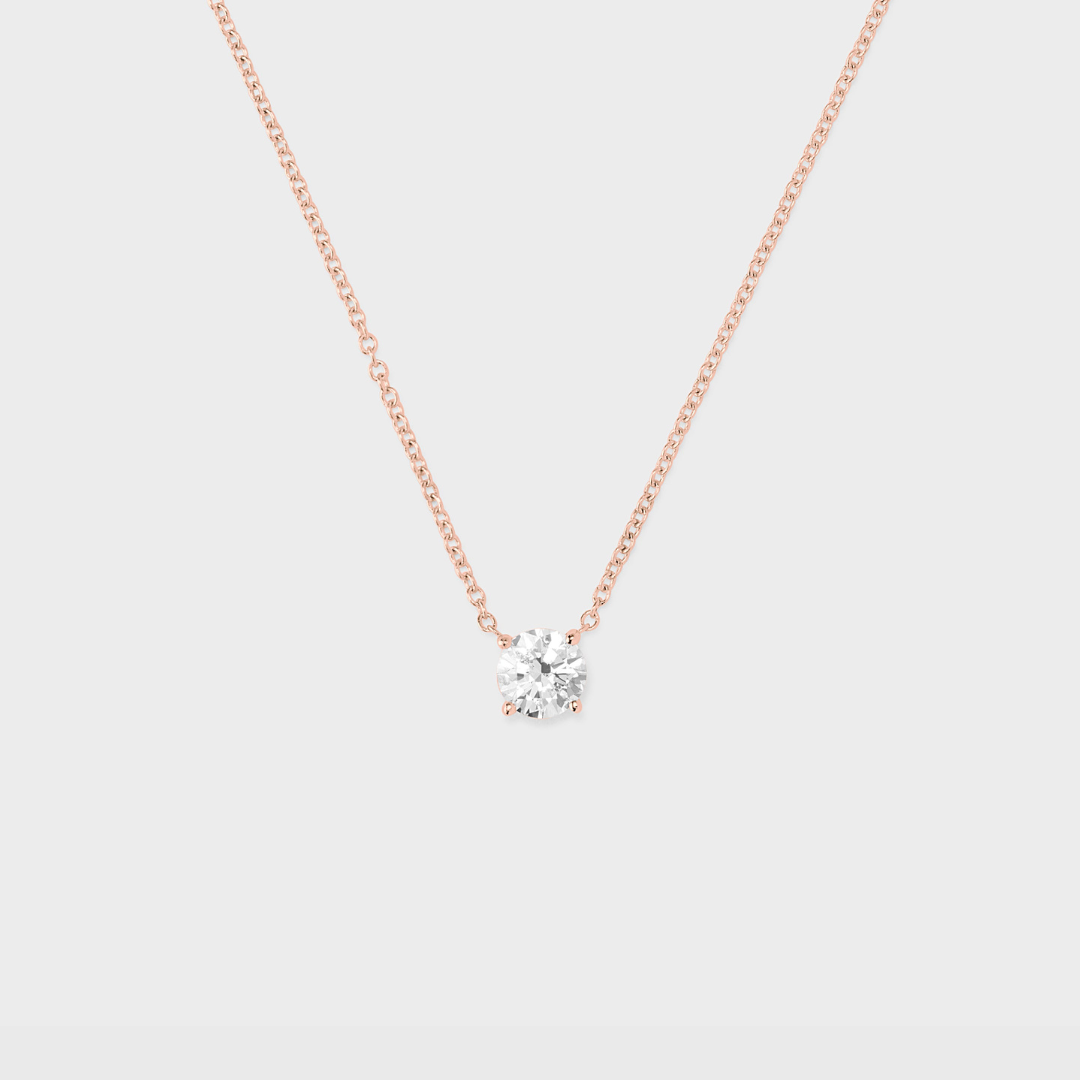Classic Round Diamond Pendant