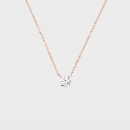 Classic Round Diamond Pendant