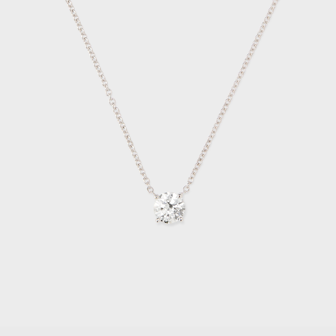 Classic Round Diamond Pendant