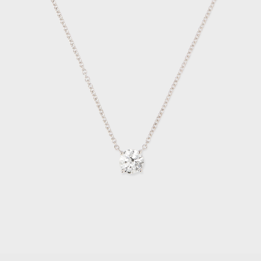 Classic Round Diamond Pendant