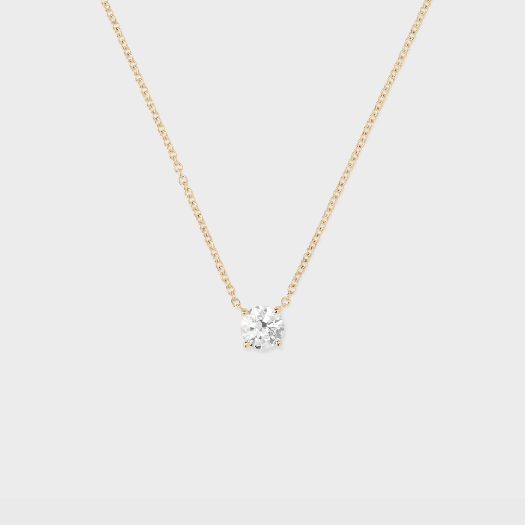 Classic Round Diamond Pendant