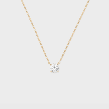 Classic Round Diamond Pendant