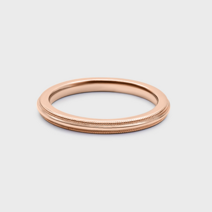 Comfort Fit Milgrain Band