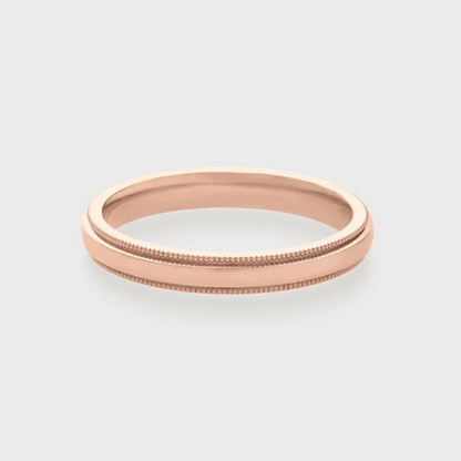 Comfort Fit Milgrain Band