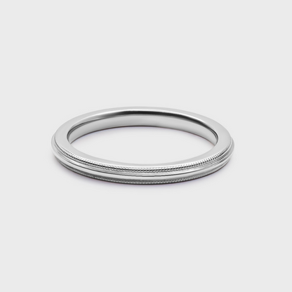 Comfort Fit Milgrain Band