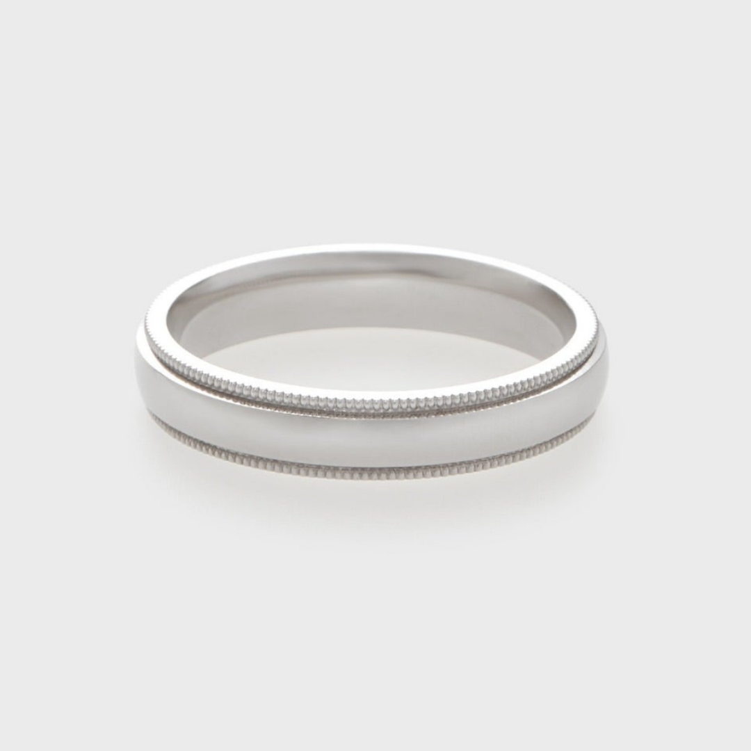 Comfort Fit Milgrain Band