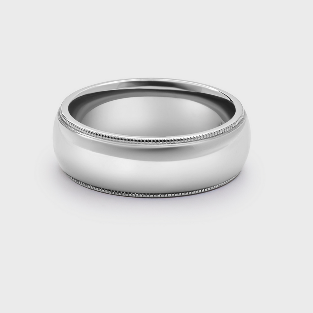 Comfort Fit Milgrain Band