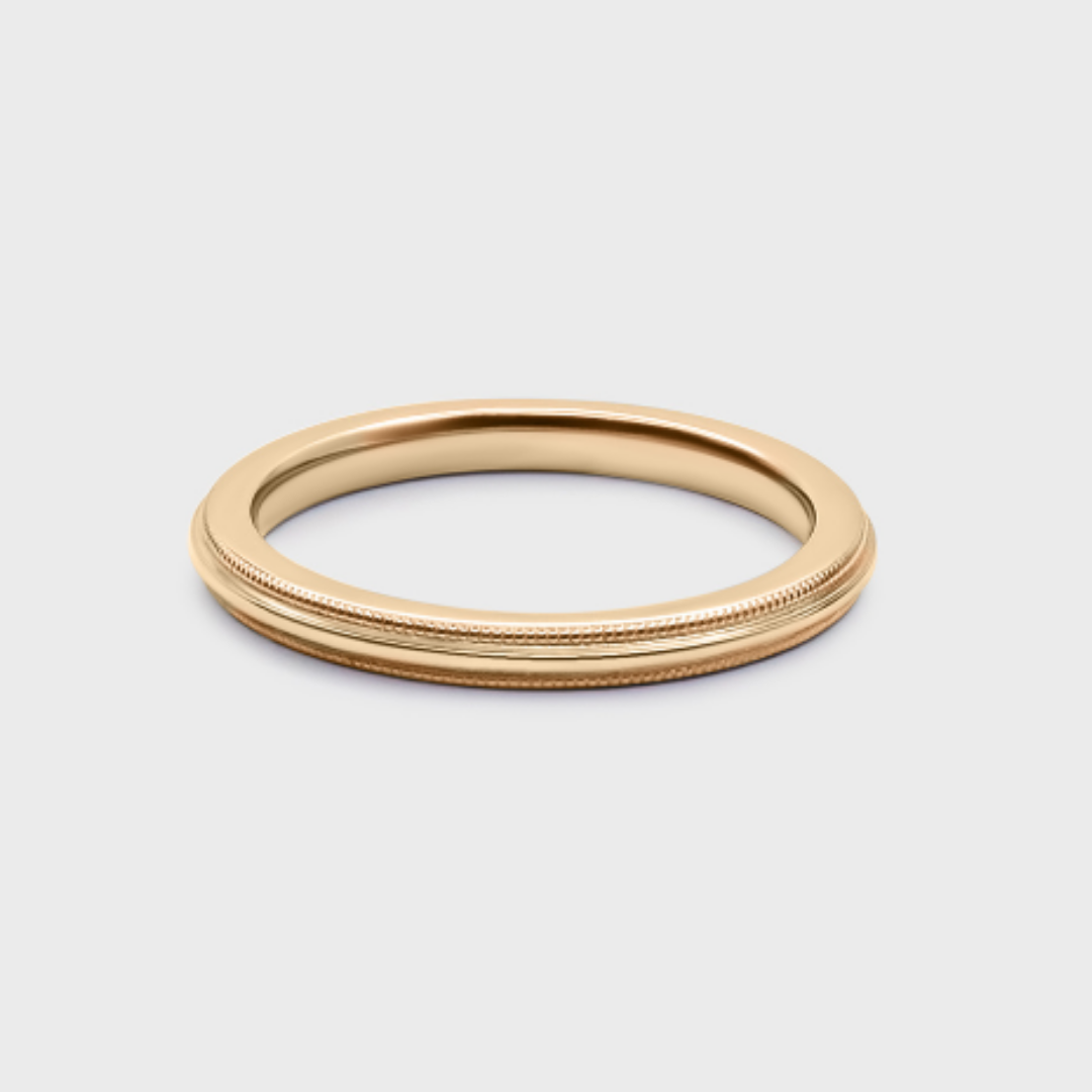 Comfort Fit Milgrain Band