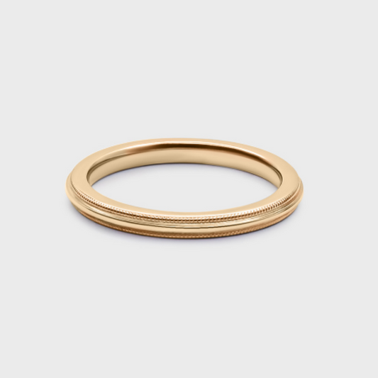 Comfort Fit Milgrain Band