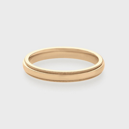 Comfort Fit Milgrain Band