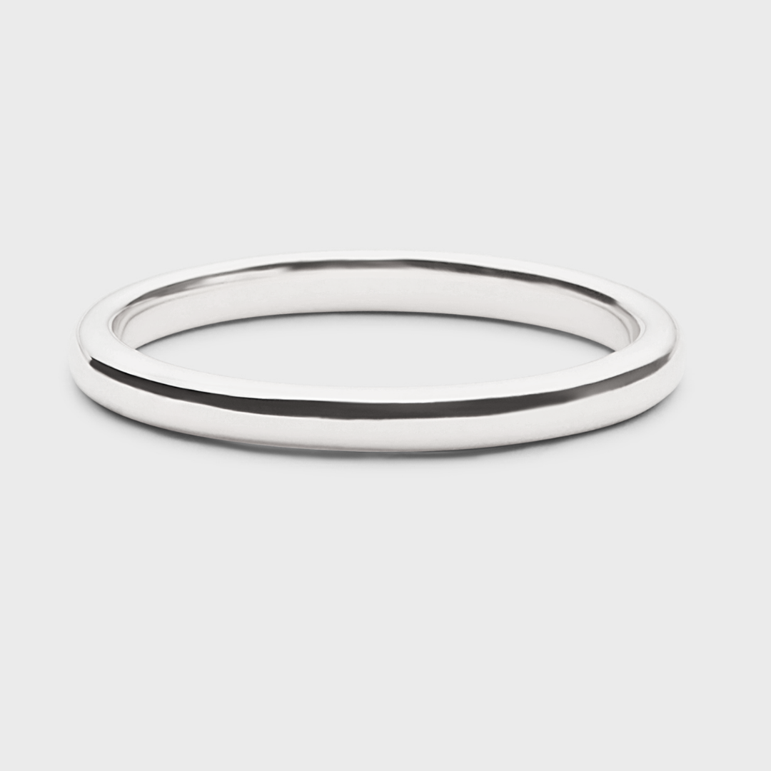 white gold band 2mm wide