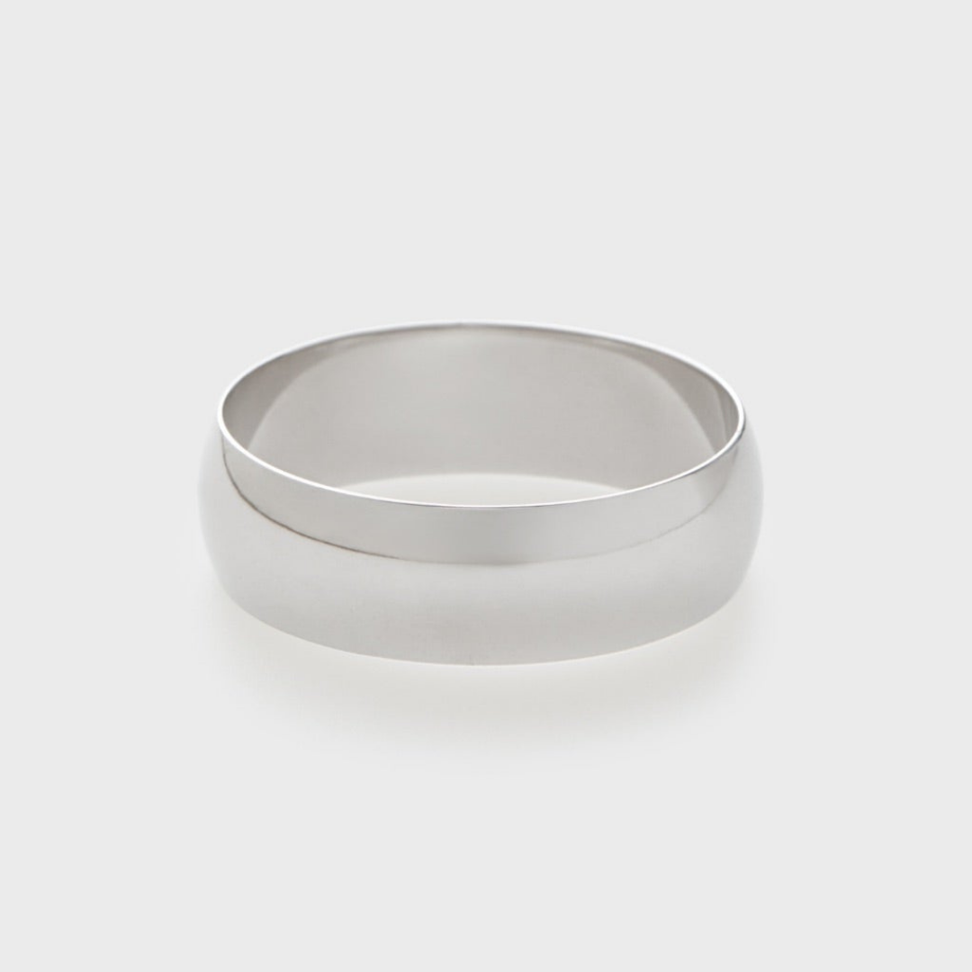 white gold band 6mm wide