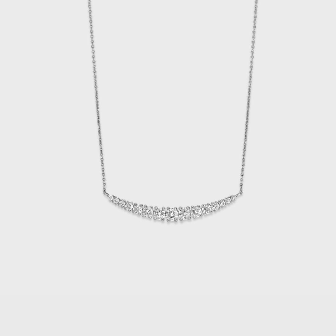 Curve Diamond Bar Pendant