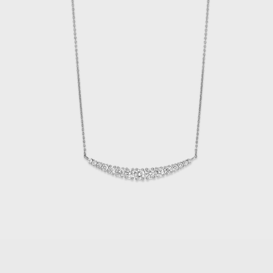 Curve Diamond Bar Pendant