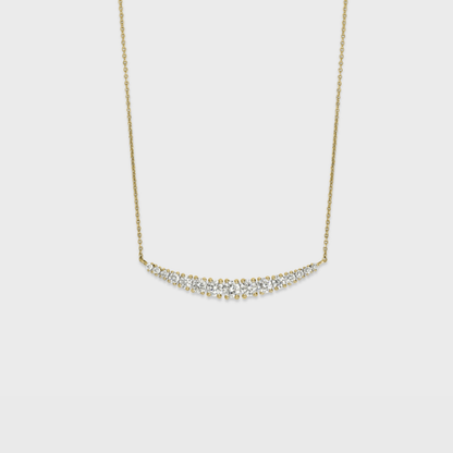 Curve Diamond Bar Pendant