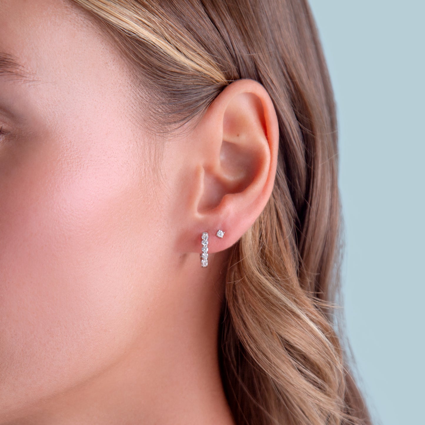 Defined Diamond Huggies