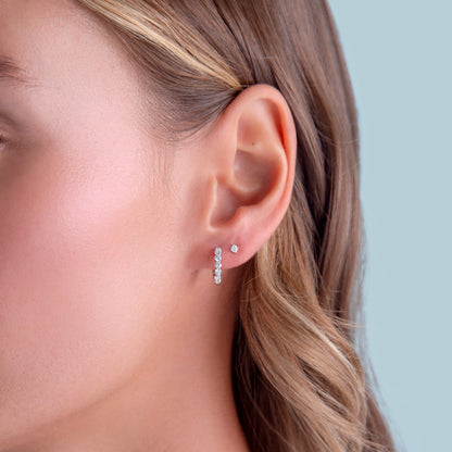 Defined Diamond Huggies