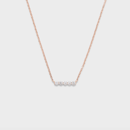 Defined Diamond Bar Necklace