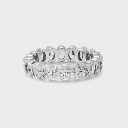 Defined Oval Diamond Band