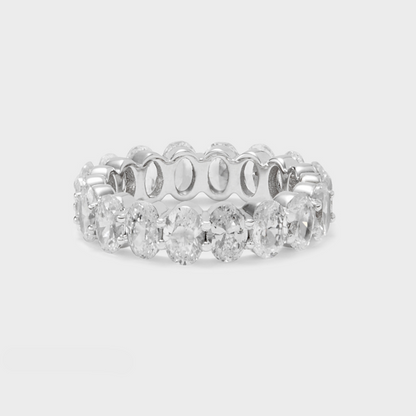 Defined Oval Diamond Band