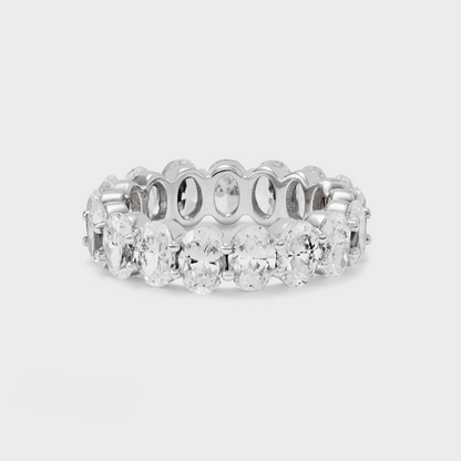 Defined Oval Diamond Band