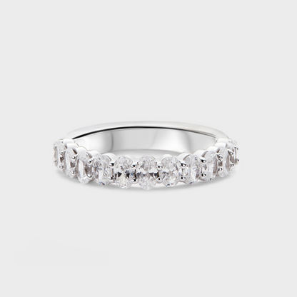 Defined Oval Diamond Band
