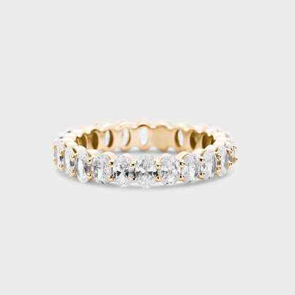 Defined Oval Diamond Band
