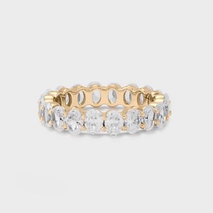 Defined Oval Diamond Band