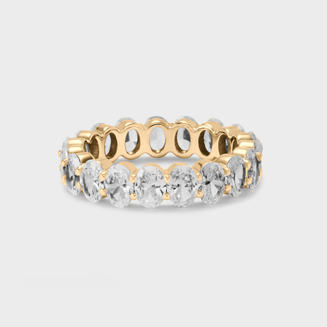 Defined Oval Diamond Band