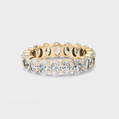 Defined Oval Diamond Band