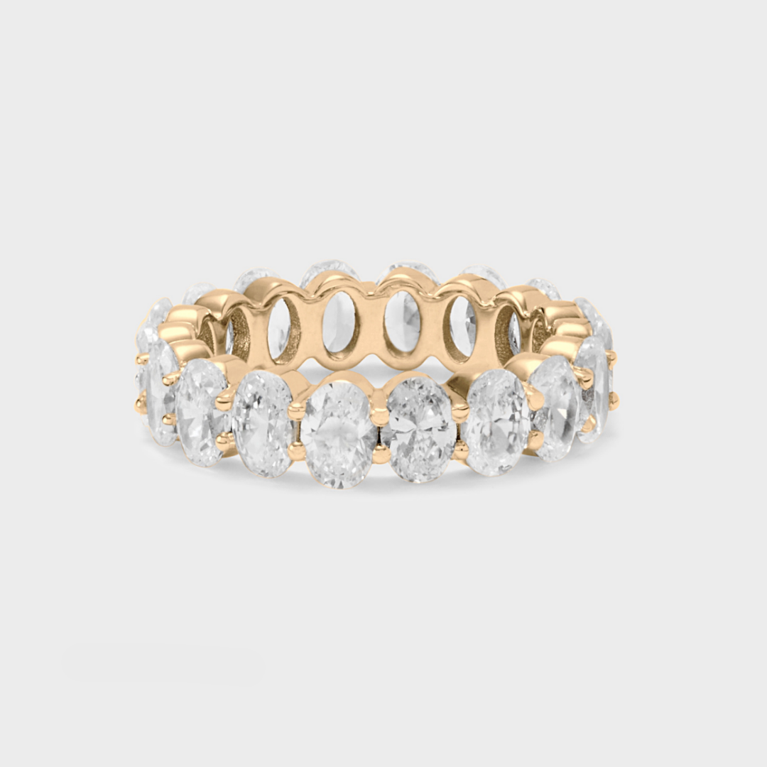 Defined Oval Diamond Band