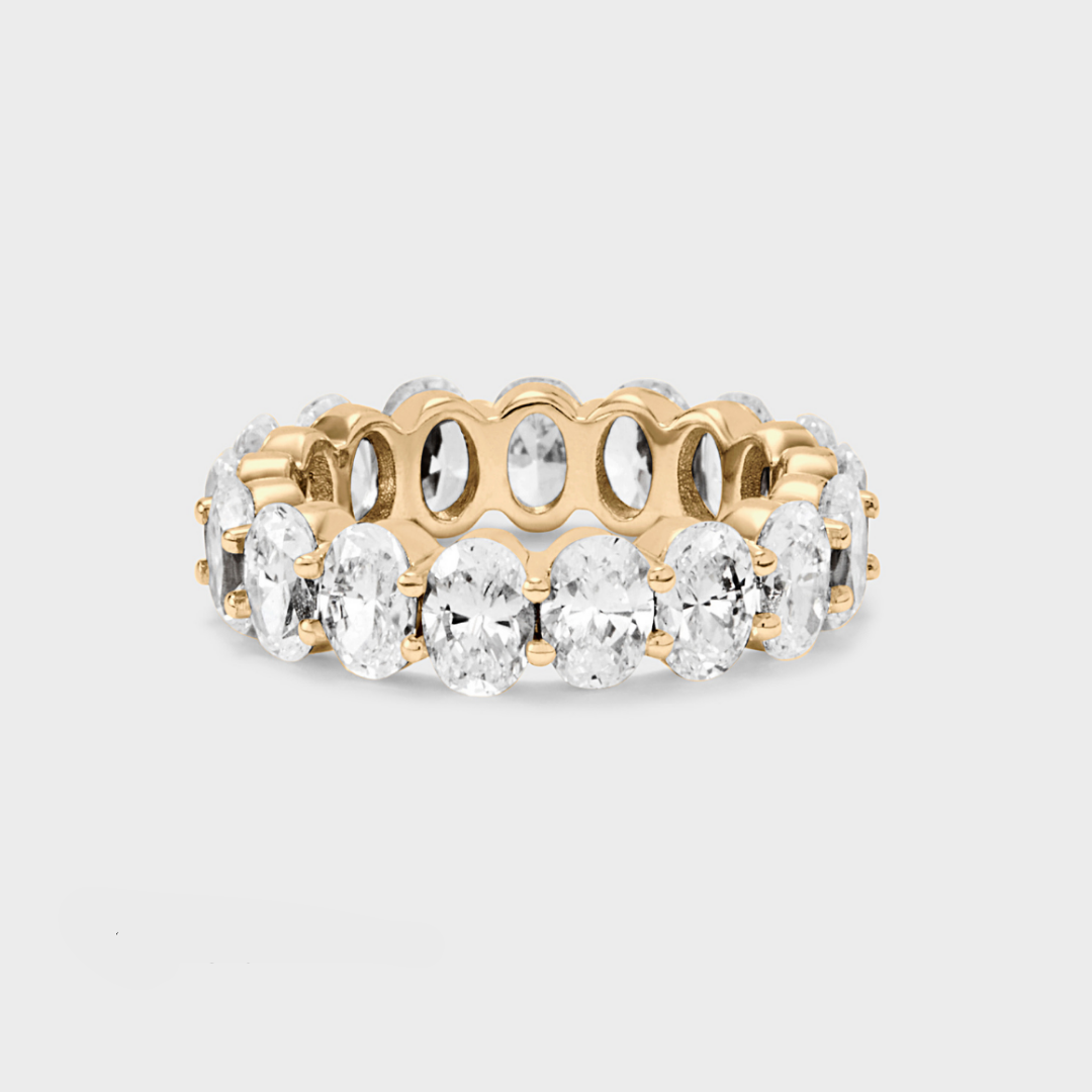 Defined Oval Diamond Band