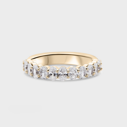 Defined Oval Diamond Band