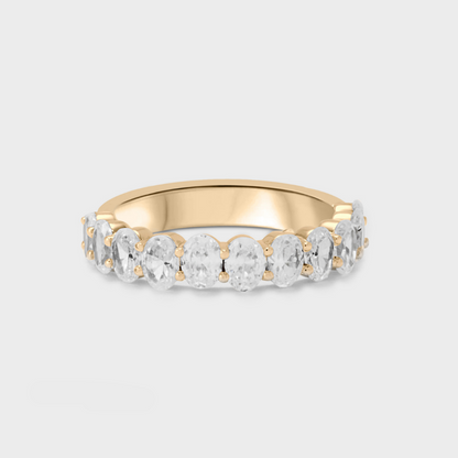 Defined Oval Diamond Band