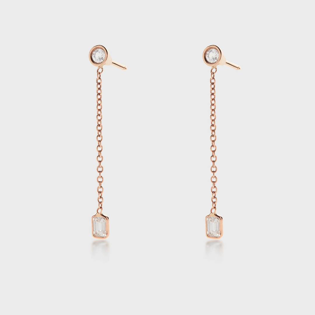 Downtown Diamond Drop Earrings