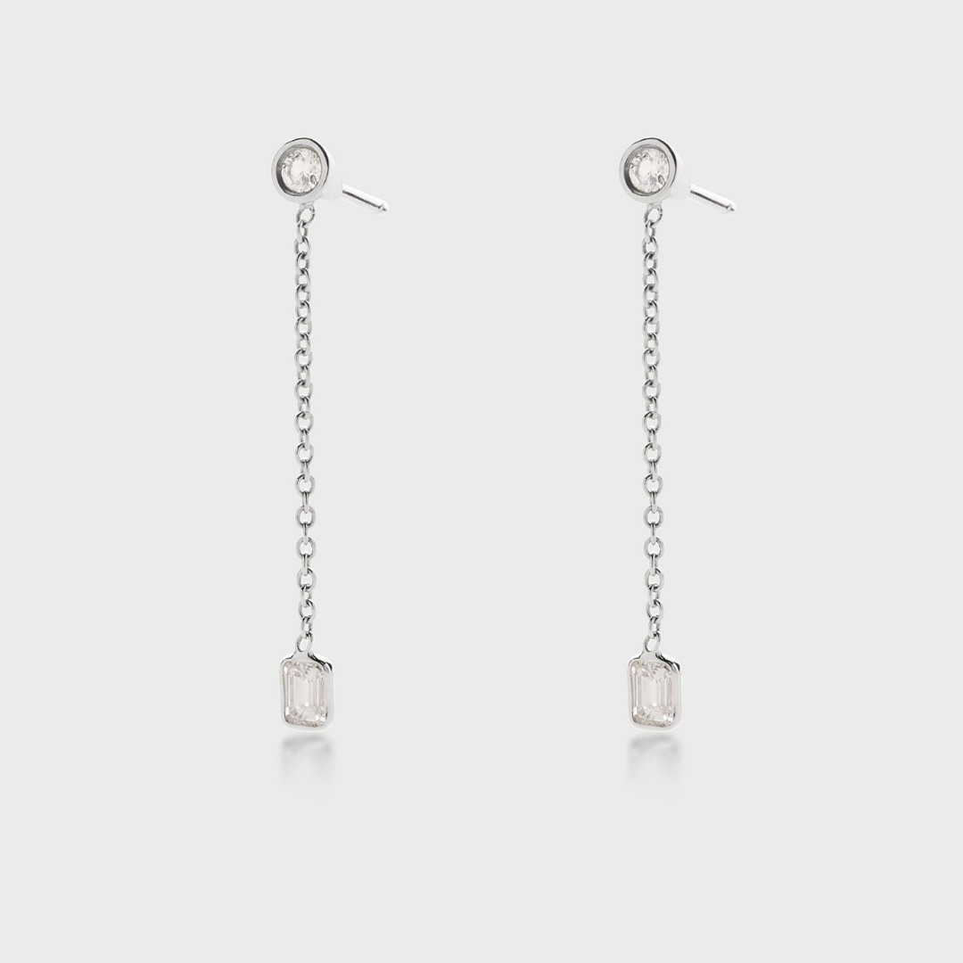 Downtown Diamond Drop Earrings